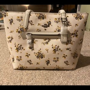 New Coach Floral Tote